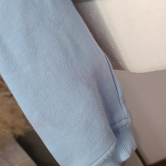 Vintage Adidas crop baby blue sweatshirt small - Picture 9 of 11